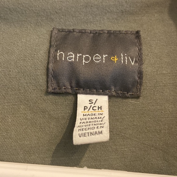 Harper and liv small camouflage jacket. Like new!! Jean material. - Picture 4 of 6